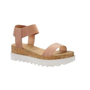 Sun + Stone Women’s Melanyy Wedge Sandals Rose Size 9 1/2